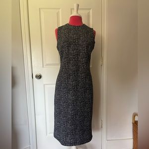 J. McLaughlin Barry Dress size Medium black / white graphic pattern NWT